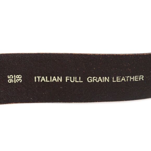 VTG Fossil BROWN GENUINE LEATHER 1.5"Wd DRESS CASUAL MEN'S BELT Sz 38/95 (B88 - Picture 8 of 13